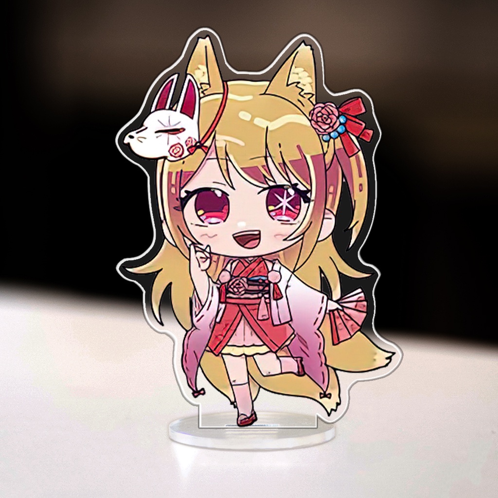 Mô hình đứng standee bằng arcrylic Oshi No Ko Ai Hoshino Aquamarine Ruby Chibi decor góc để bàn làm việc ca 3cm NLSHOP