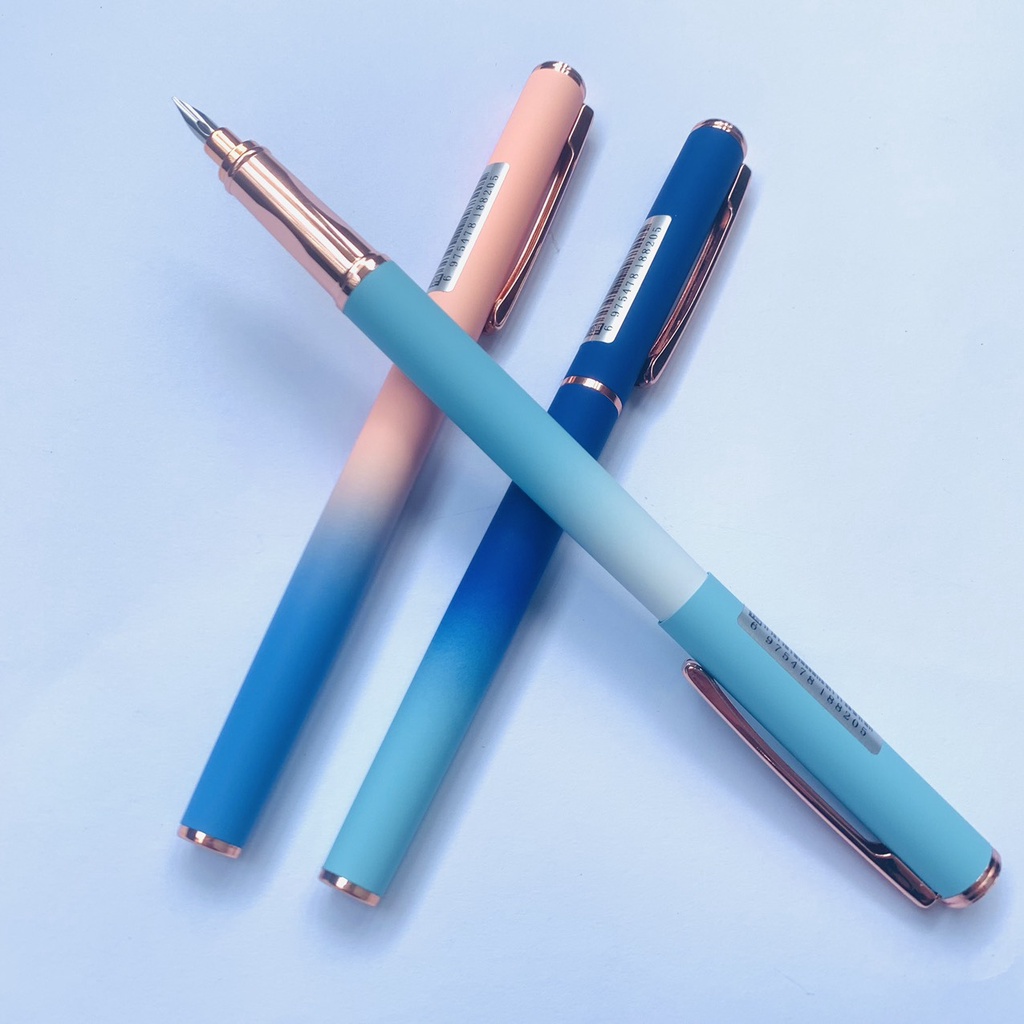 Bút máy Owen 820 kim tinh lá tre hoàn toàn mới thân nhám phong cách cực sang