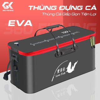 Thùng đựng cá đi câu thùng đựng cá gấp gọn đa năng cao cấp