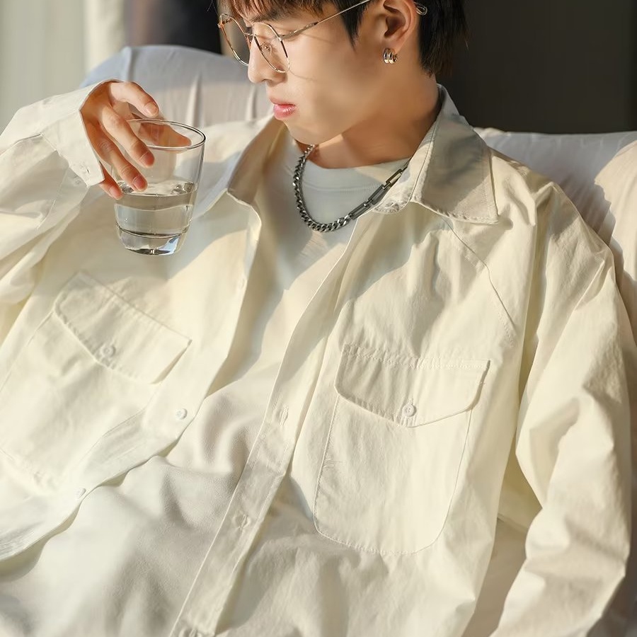 Áo Sơ Mi Nam Dài Tay Màu Sắc retro