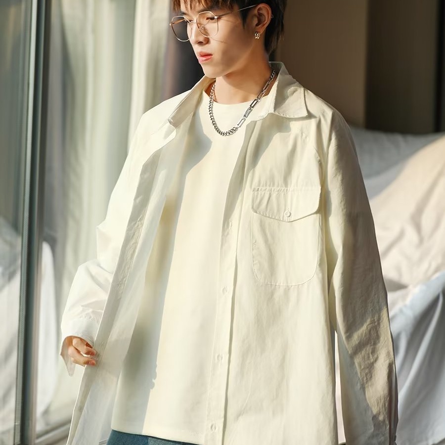 Áo Sơ Mi Nam Dài Tay Màu Sắc retro