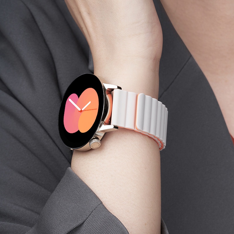 Dây Đeo Silicon Có Nam Châm 20mm / 22mm Cho Đồng Hồ huawei watch gt magic2 / millet color2 / samsung watch 6 5 4 classic