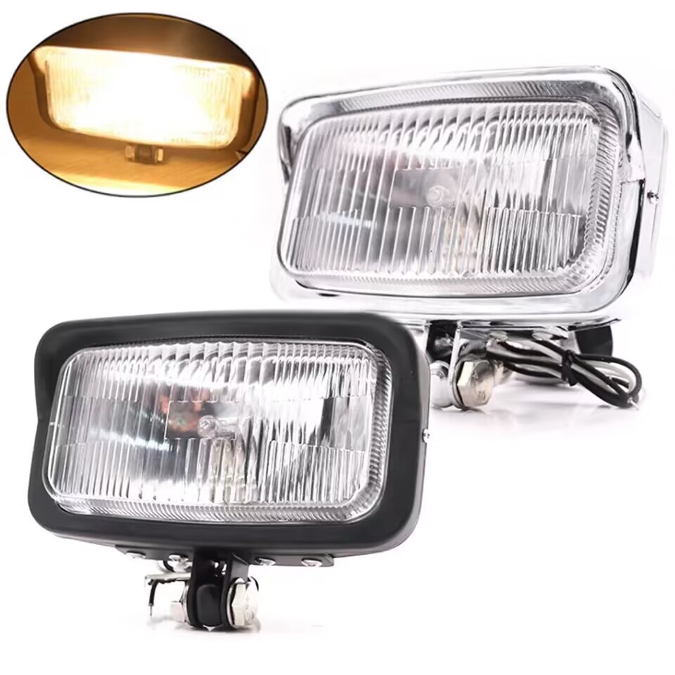 Đèn Pha Kim Loại 12v Hình Vuông Phong Cách retro Cho Xe Mô Tô