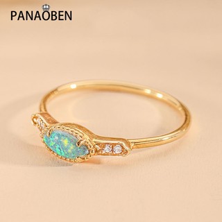 Nhẫn đính đá opal nhỏ nhẹ sang trọng cho nữ