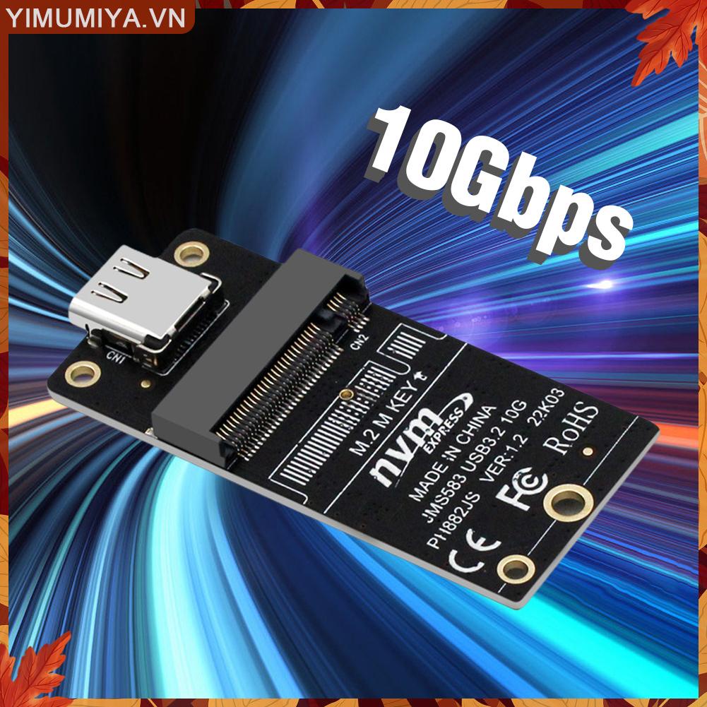 ☼Yimumiya ☼ Bảng Mạch Giao Diện usb3.2 Sang type-c Cho 2230 2242 2260 2280 ssd m.2