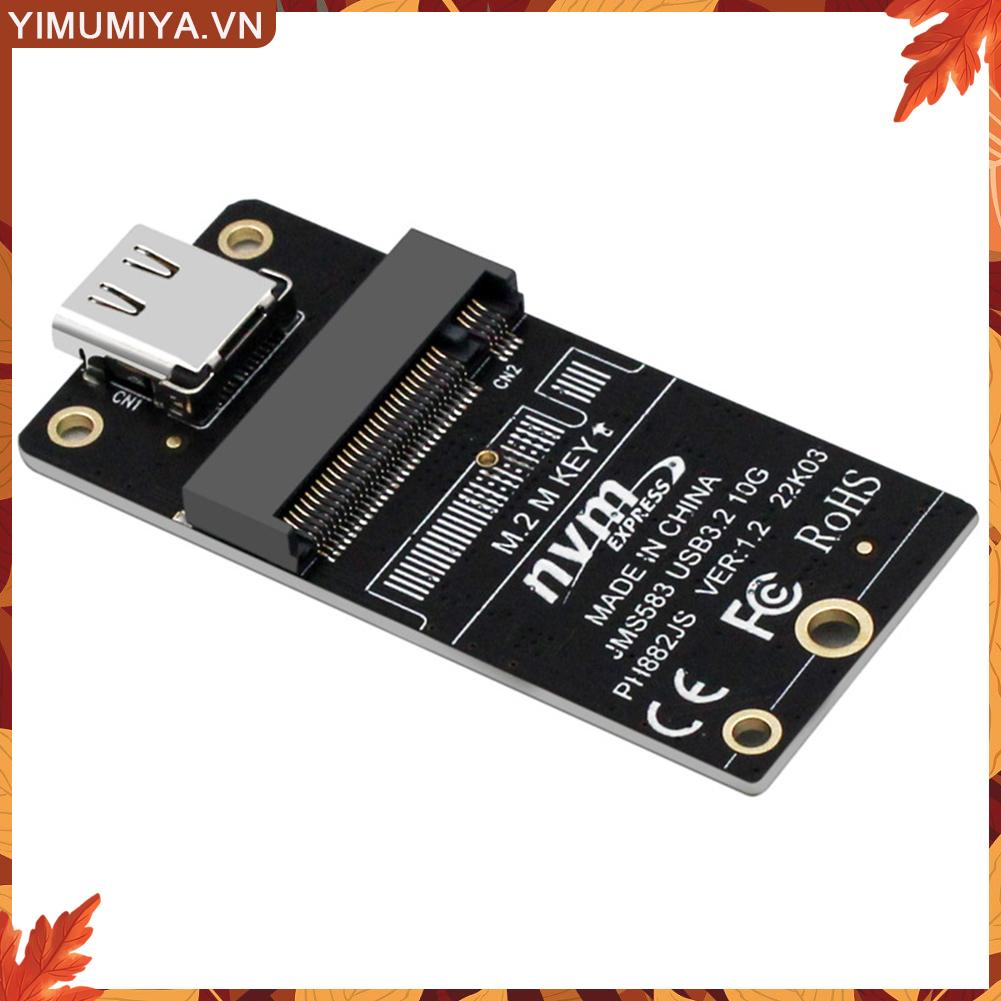☼Yimumiya ☼ Bảng Mạch Giao Diện usb3.2 Sang type-c Cho 2230 2242 2260 2280 ssd m.2