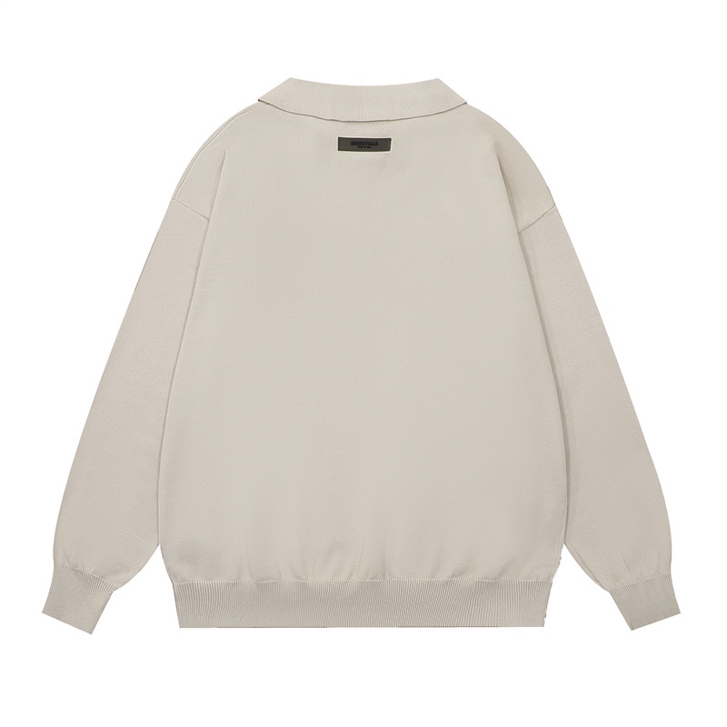 Áo Hoodie Dệt Kim Cổ polo Phong Cách unisex 1977