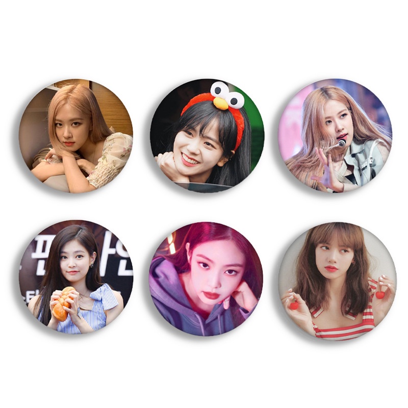 Ghim Cài Áo Bằng Kim Loại Hình Ngôi Sao blackpink Quyến Rũ Cho Học Sinh