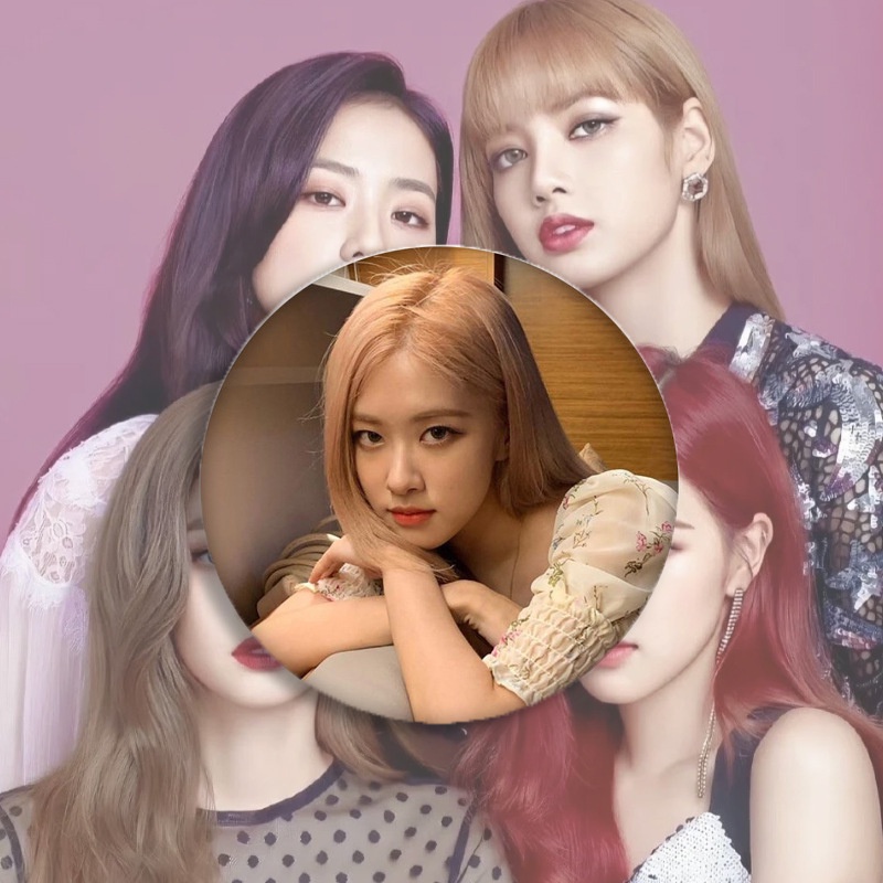 Ghim Cài Áo Bằng Kim Loại Hình Ngôi Sao blackpink Quyến Rũ Cho Học Sinh