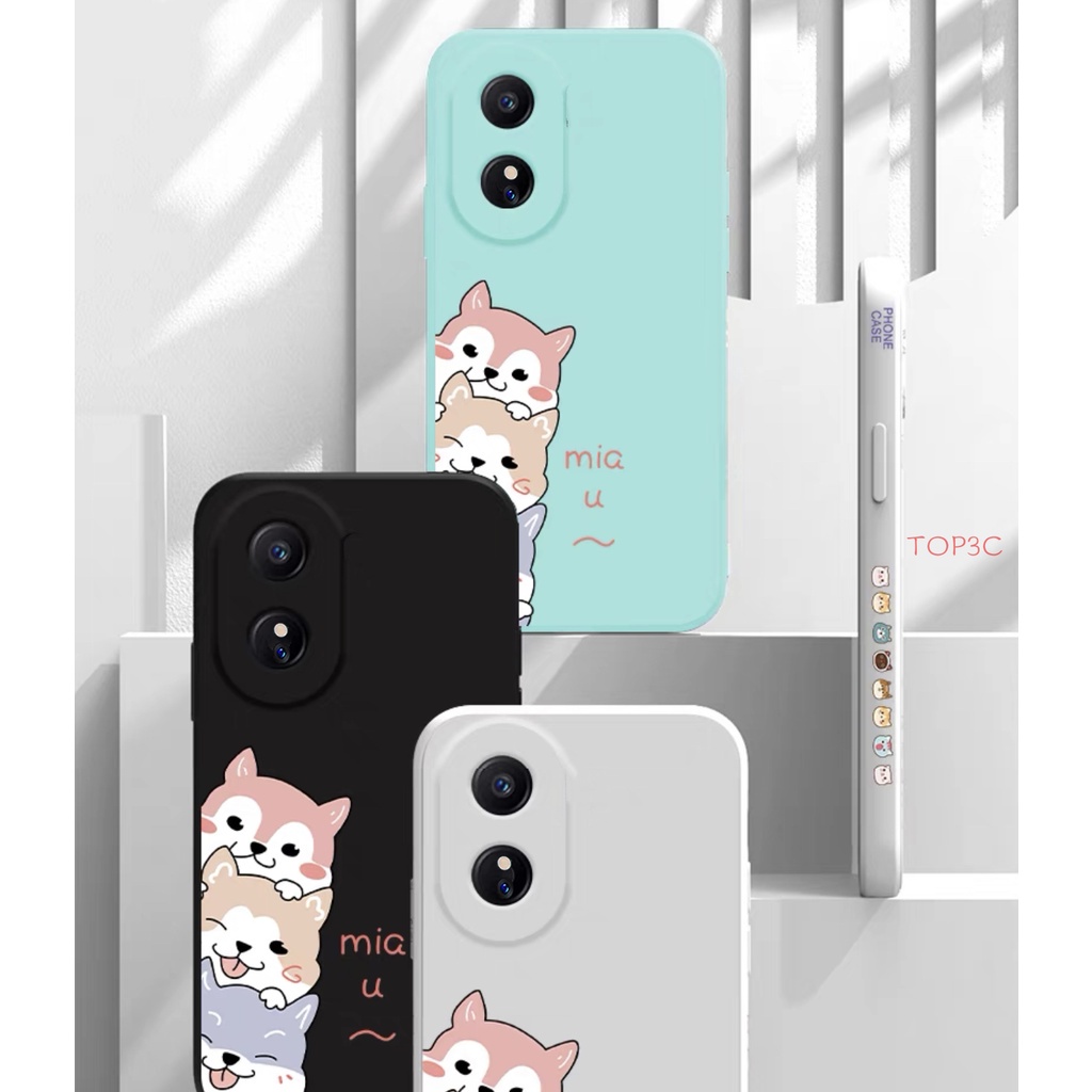 Ốp lưng OPPO A78 A58 Ốp Điện Thoại Hình Chú Chó Đáng Yêu Cho oppo a58 / a78 4g / a78 5g / a98 5g / reno 8t 5g / a17 / a17k GG