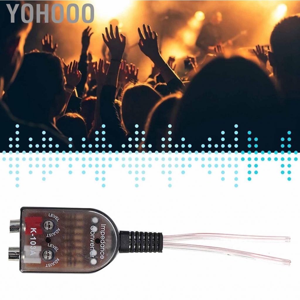 Yohooo Speaker Car Stero Adjustable High To Low  Line Audio Impedance Converter subwoofer car audio