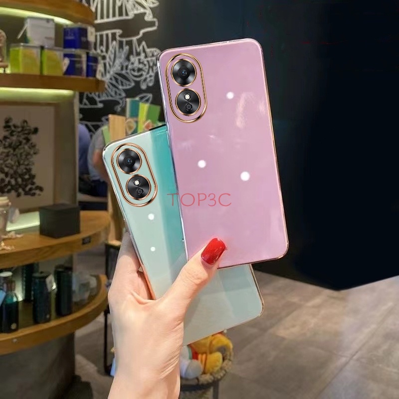 Ốp lưng oppo A58 A78 A98 5G Ốp Điện Thoại Viền Thẳng Thời Trang Cho oppo a78 4g / a98 5g / a17 / a78 5g / a17k / reno 8t 5g ZB