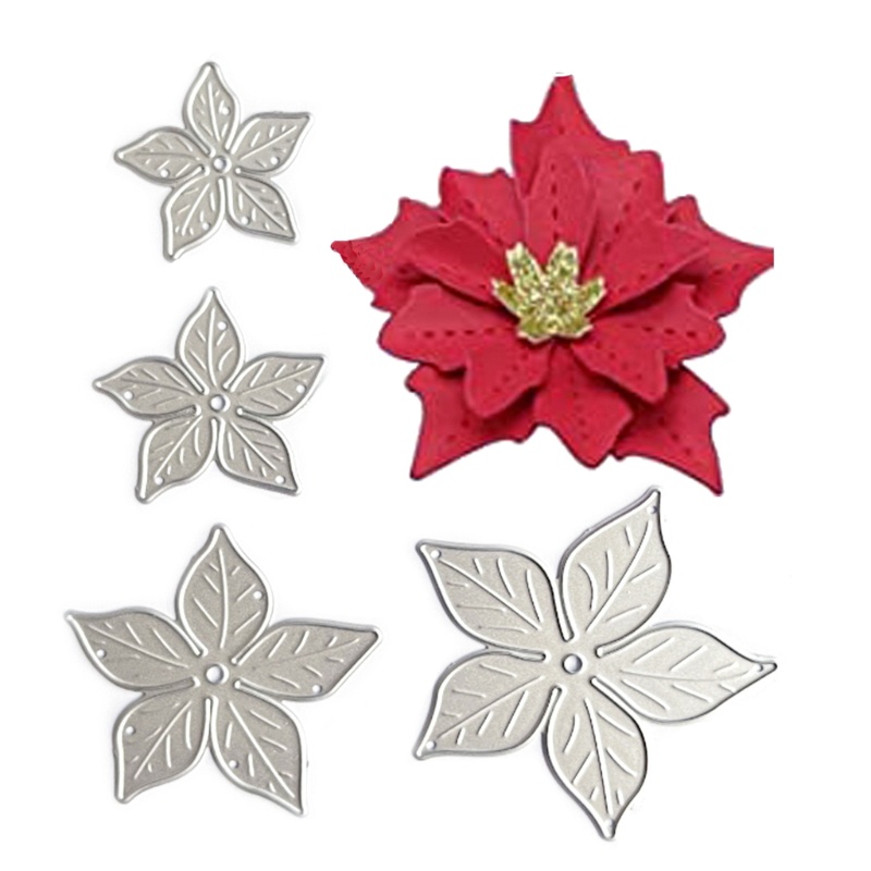 Khuôn Cắt Giấy Kim Loại Hình Hoa Xinh Xắn