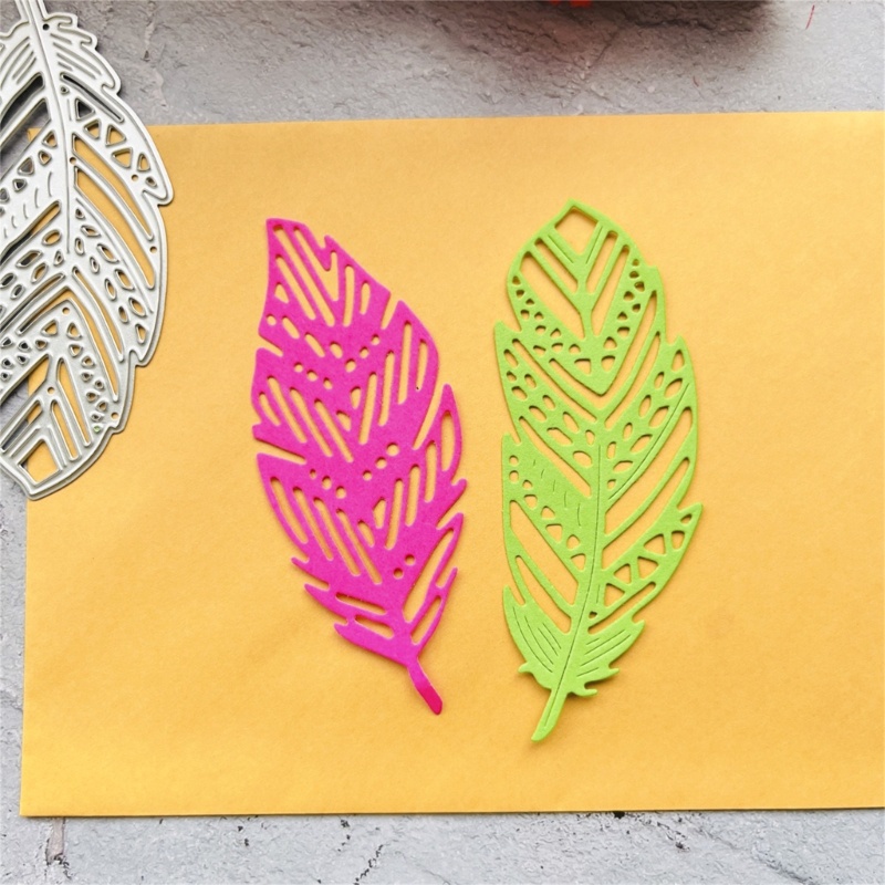 Khuôn Cắt Giấy Làm Từ Kim Loại Hình Lá Trang Trí Scrapbook