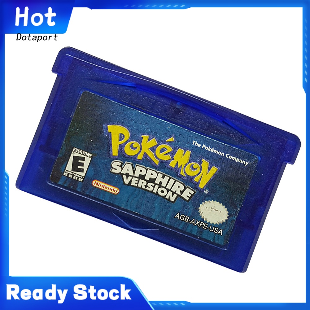 Kddt- Thẻ Trò Chơi pokemon sapphire Cổ Điển Cho ns gba gameboy advance
