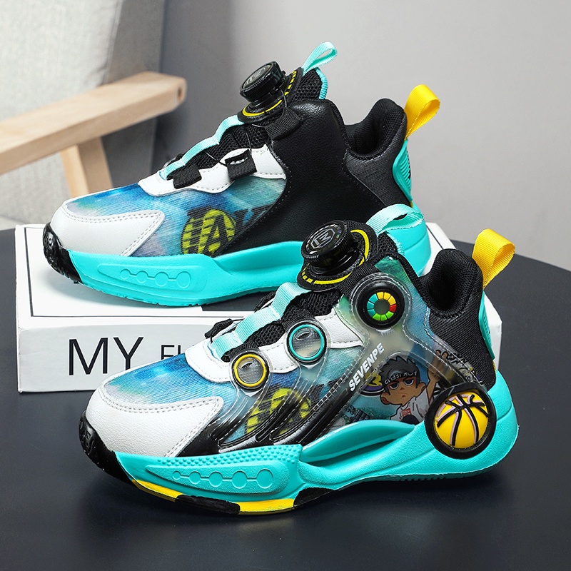 Giày Thể Thao Bóng Rổ Thoáng Khí Chống Trượt Thời Trang Mùa Hè Dành Cho Trẻ