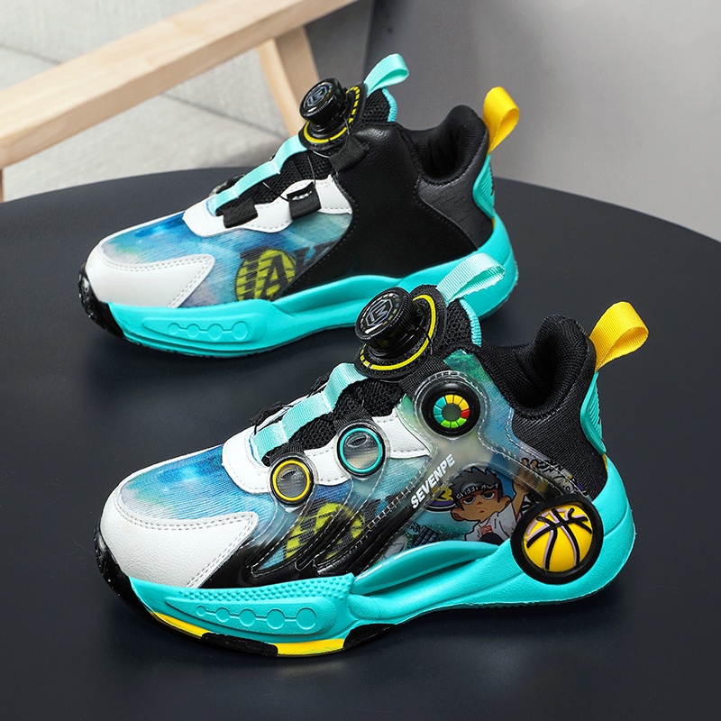 Giày Thể Thao Bóng Rổ Thoáng Khí Chống Trượt Thời Trang Mùa Hè Dành Cho Trẻ