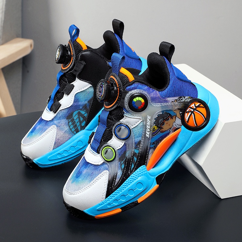 Giày Thể Thao Bóng Rổ Thoáng Khí Chống Trượt Thời Trang Mùa Hè Dành Cho Trẻ