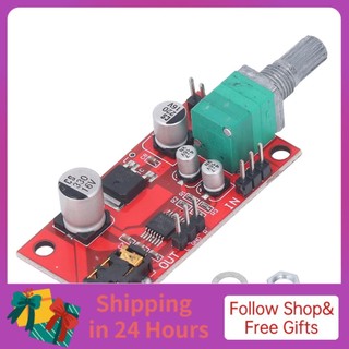 Iuxishop Mô-đun bộ khuếch đại tai nghe nhỏ Bảng mạch tiền khuếch đại giao diện 3,5mm DC