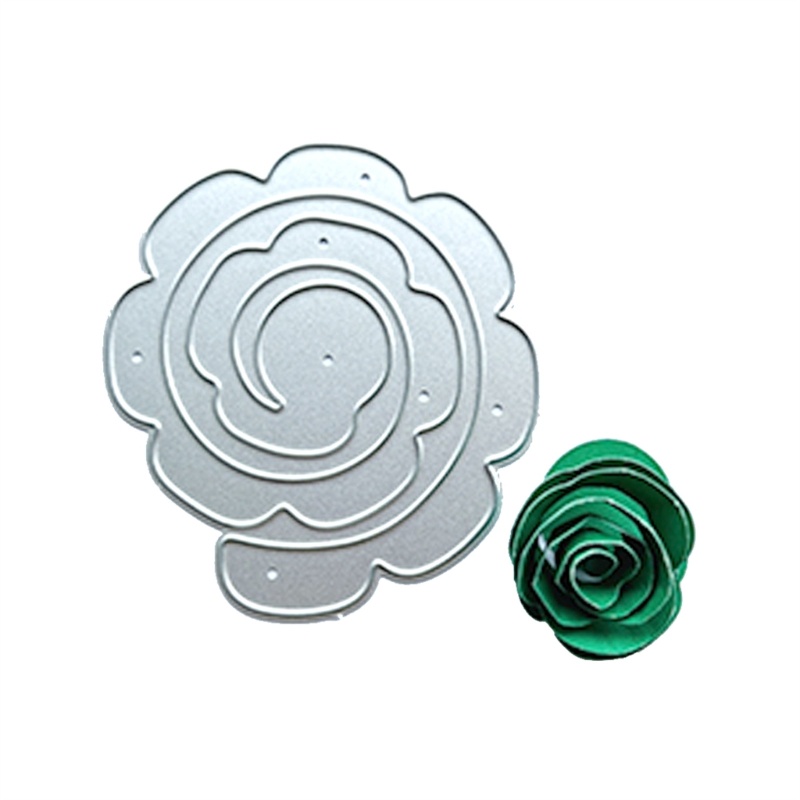 Aoto Khuôn Cắt Giấy Kim Loại Hình Hoa Xinh Xắn