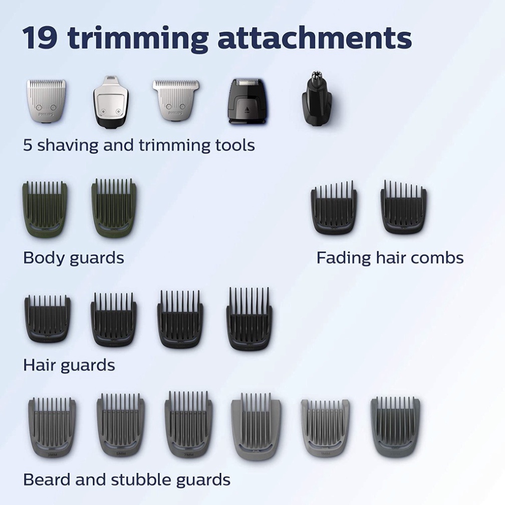 Máy Cạo Râu Tông Đơ Đa Năng PHILIPS Norelco MG9730 / MG7750 / MG5750 / MG3750, Philips Norelco, Nhập Mỹ, BH 24 Tháng