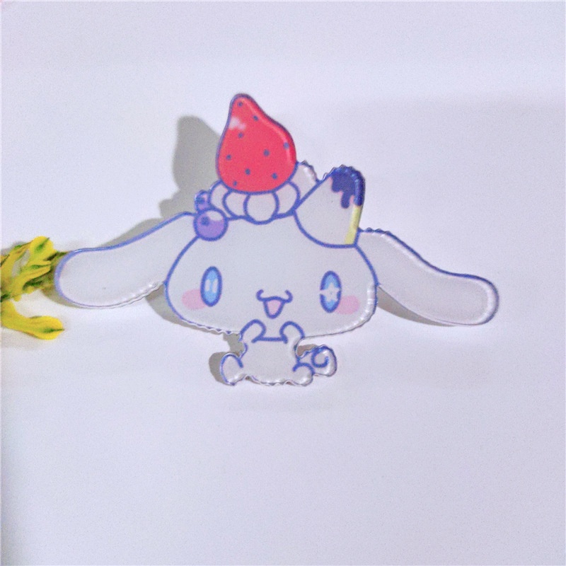 Sanrio Ghim Cài Áo Trang Trí Ba Lô h0043 Bằng acrylic Hình cinnamoroll Dễ Thương