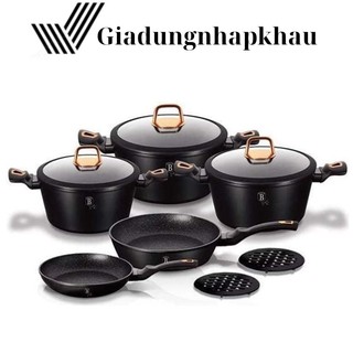 Bộ nồi đức berlinger haus bh/1645n 10 món, dẫn nhiệt tốt, bền đẹp, nhập đức, shop giadungnhapkhau
