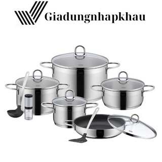 Bộ nồi đức silit diamant 9 món, dẫn nhiệt tốt, dùng cho mọi loại bếp, nhập đức, shop giadungnhapkhau