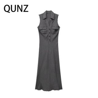 Đầm Đa Năng Không Tay qunz flax 6104