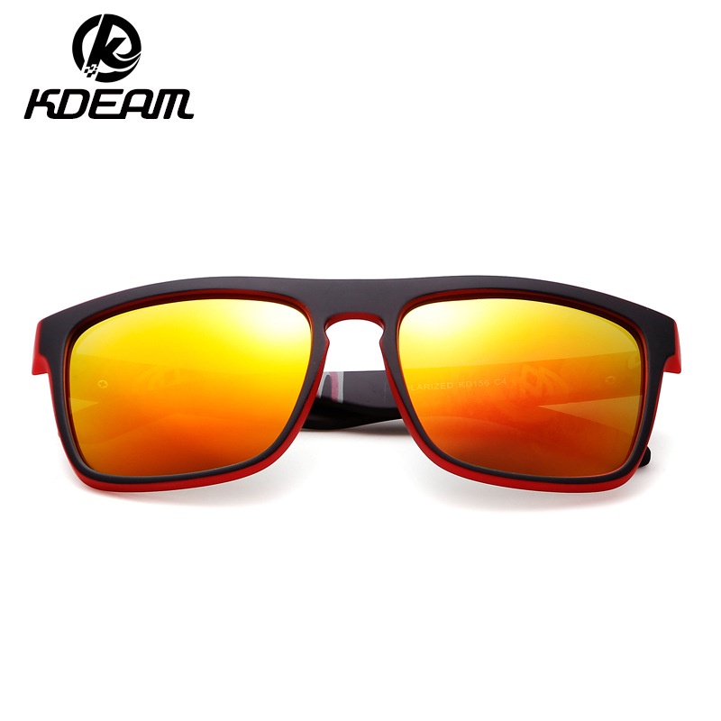 Kdeam Kính Mát Phân Cực Mặt Vuông Phong Cách Âu Mỹ kd156