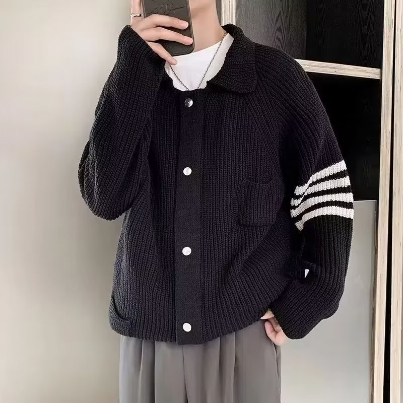 Áo Khoác cardigan Len Dệt Kim Dày Dặn Phong Cách Thời Trang Thu Đông Mới Cho Cặp Đôi
