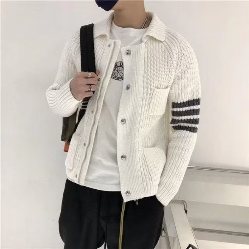 Áo Khoác cardigan Len Dệt Kim Dày Dặn Phong Cách Thời Trang Thu Đông Mới Cho Cặp Đôi