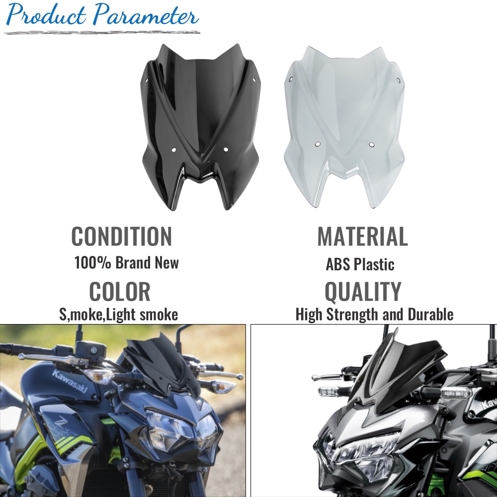 Kính Chắn Gió Phía Trước Chuyên Dụng Cho Xe Mô Tô kawasaki z 900 2020 2021 2022 2023 z900