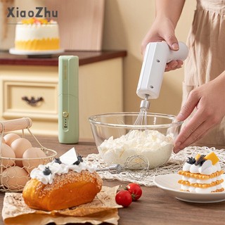 Xiaozhubangchu Điện Gấp Máy Đánh Trứng Không Dây Cầm Tay Hộ Gia Đình Trộn Nhỏ Làm Bánh Trộn Máy Đánh Trứng