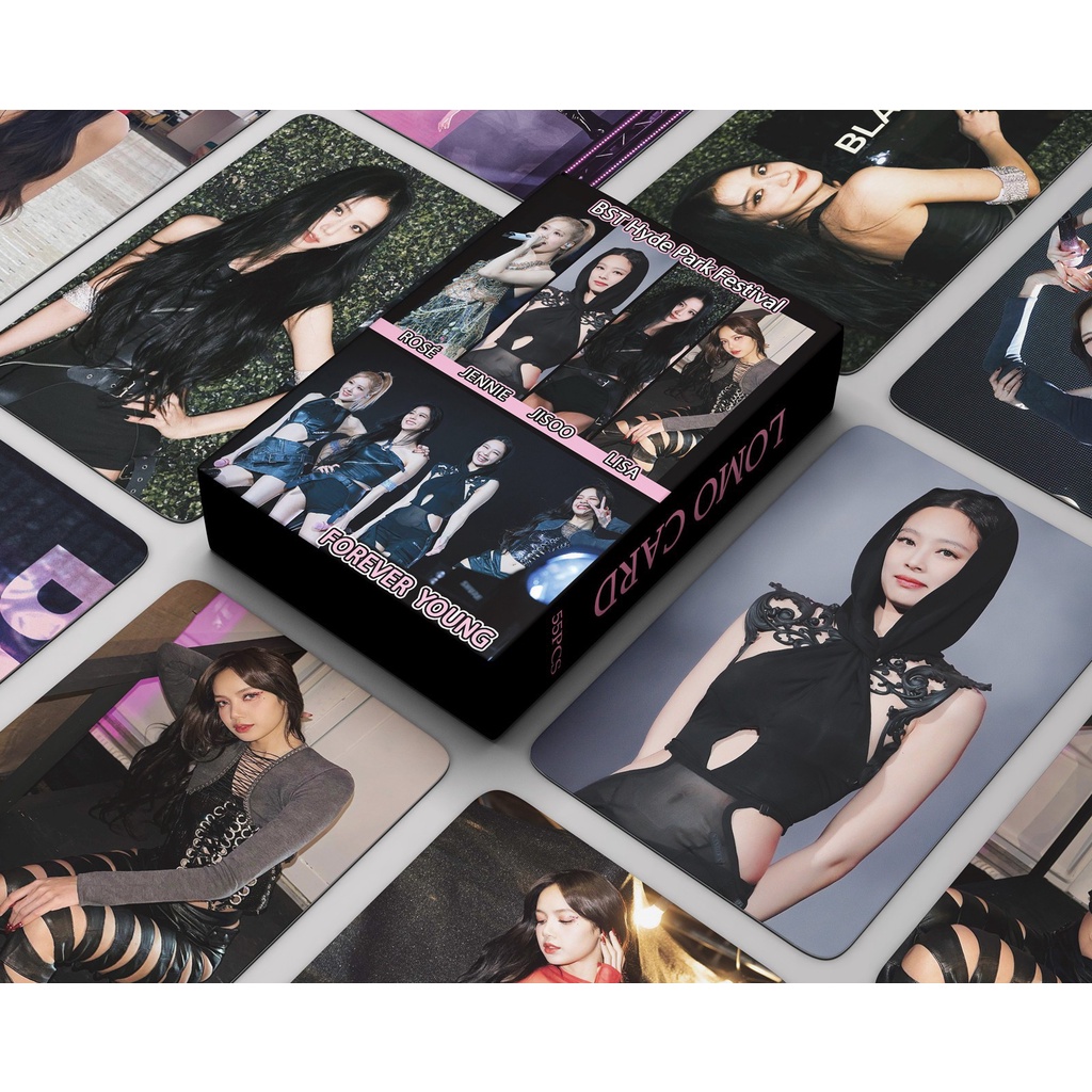 Hộp 55 Tấm Ảnh Nhóm Nhạc blackpink Kỉ Niệm 7 Năm Thẻ