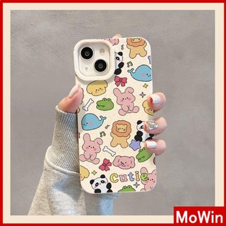 Ốp lưng iPhone 14 Pro Max Ốp Lưng iPhone Màu Trắng Thân Thiện Với Môi Trường Vỏ Mềm Bảo Vệ Máy Ảnh Bảo Vệ Chống Sốc Sư Tử Động Vật Nhỏ Dễ Thương Tương thích với iPhone 13 Pro max 12 Pro Max 11 XR XS 7