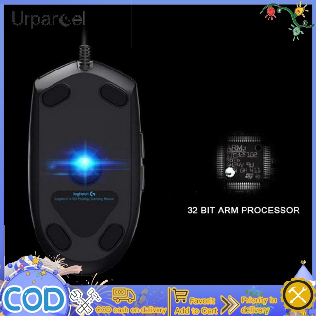 Chuột quang gaming URPARCEL Logitech G102 6 nút 200-8000DPI chuyên dụng cho Windows 7