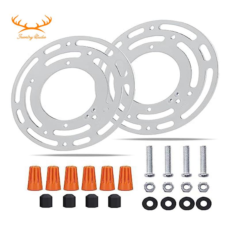 Bộ Chuyển Đổi Hộp Giảm Tốc 4 Inch + Vít Mặt Đất Và Đai Ốc Phù Hợp Cho Đèn Gắn Tường