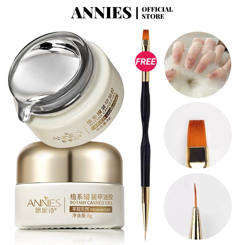 ANNIES Gel tráng gương trang trí móng tay nghệ thuật kèm cọ hai đầu