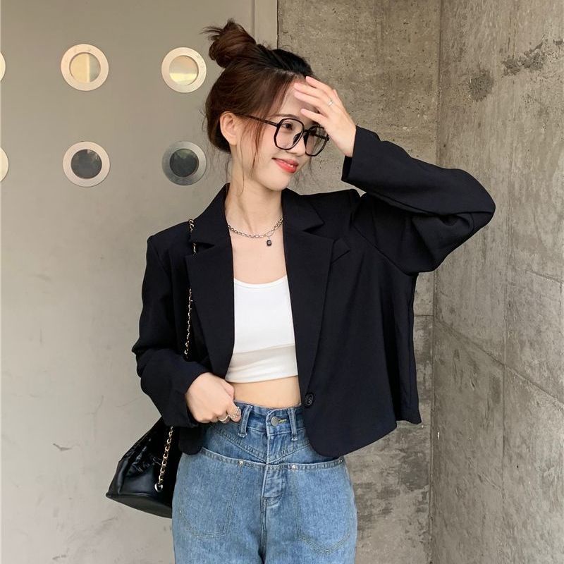 Ielgy Áo Khoác Vest Dài Tay Dáng Rộng Thời Trang Thanh Lịch Cho Nữ