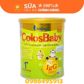 Sữa bột colosbaby gold 1+ 400g hỗ trợ tăng cân, tăng cường miễn dịch cho bé date 2025