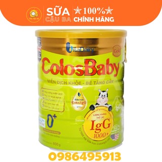 Sữa bột colosbaby gold 0+ 800g hỗ trợ tăng cân, miễn dịch khỏe cho bé