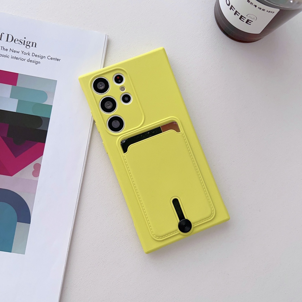 Bao Da Điện Thoại tpu Có Ngăn Đựng Thẻ Cho samsung galaxy s23 ultra s22 ultra s21 ultra s21 / s23 plus s22 pro s21 Ốp