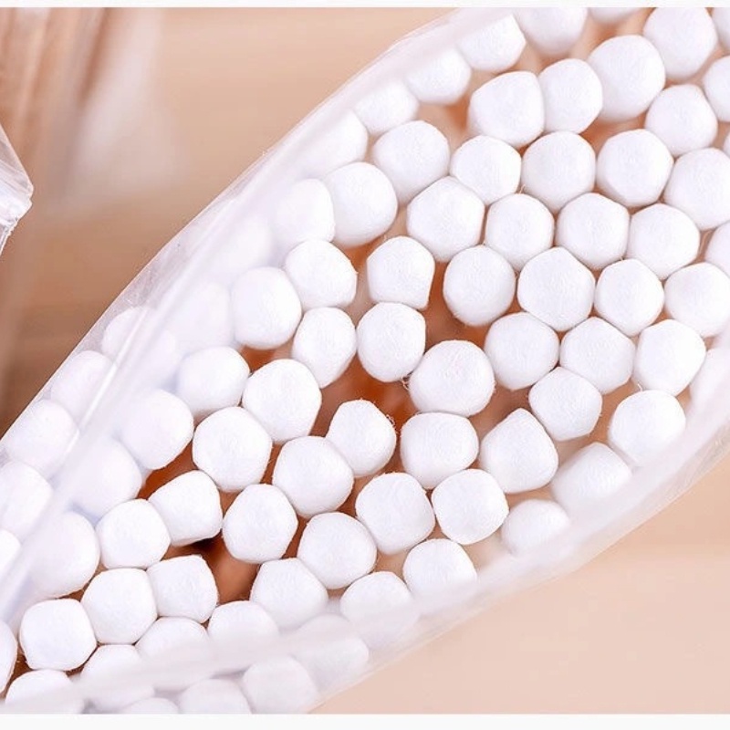 Tăm bông thân gỗ bịch 100 que, tăm bông ráy tai Ngoáy Tai Thân Gỗ thân thiện với môi trường-MCKES