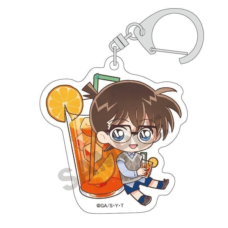 Móc khóa DETECTIVE CONAN Thám Tử Lừng Danh ver Giải Khát mica trong acrylic in hình anime chibi độc đáo