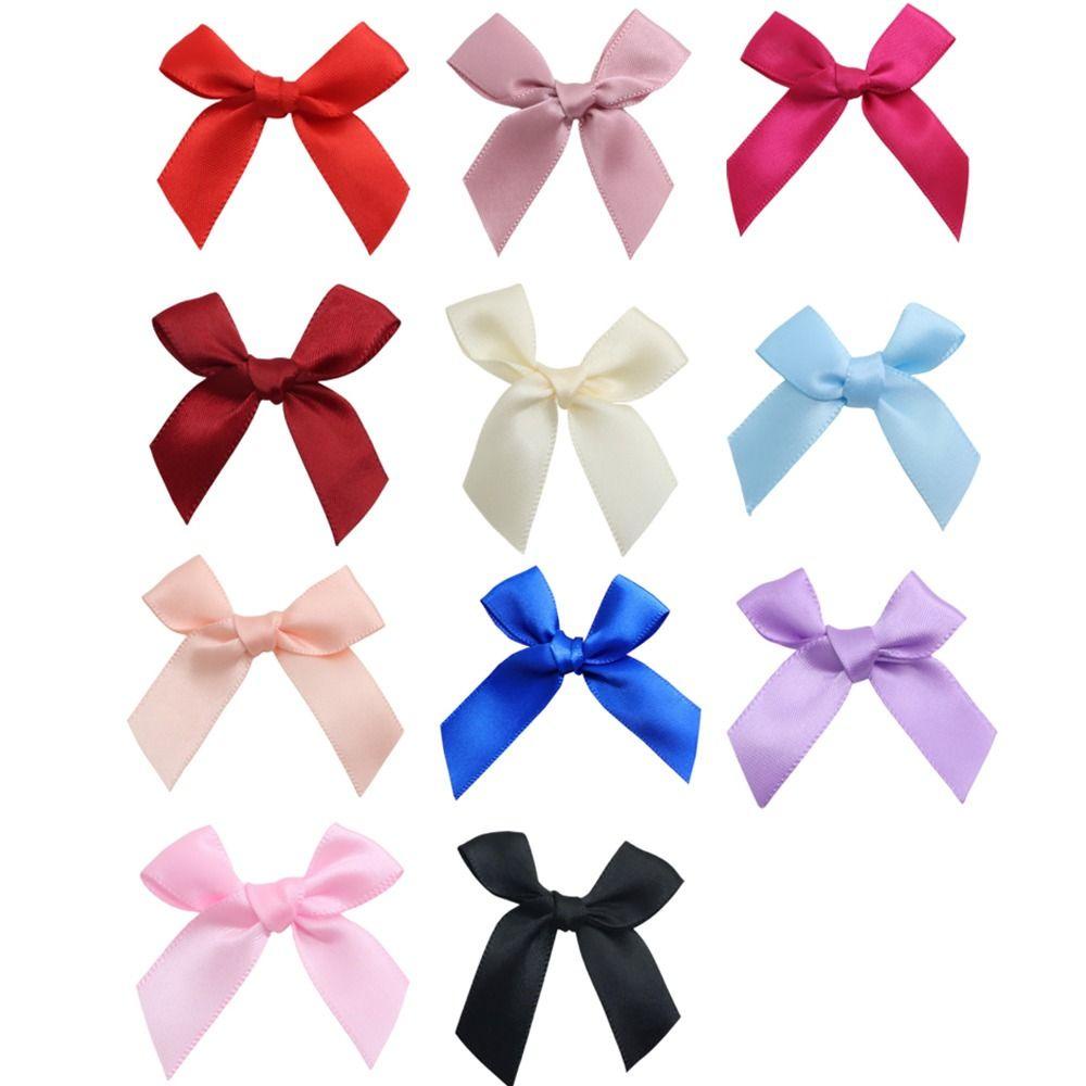 Set 25 Nơ Ruy Băng mini 5cm Bằng polyester Nhiều Màu Sắc Xinh Xắn Làm Đồ Thủ Công