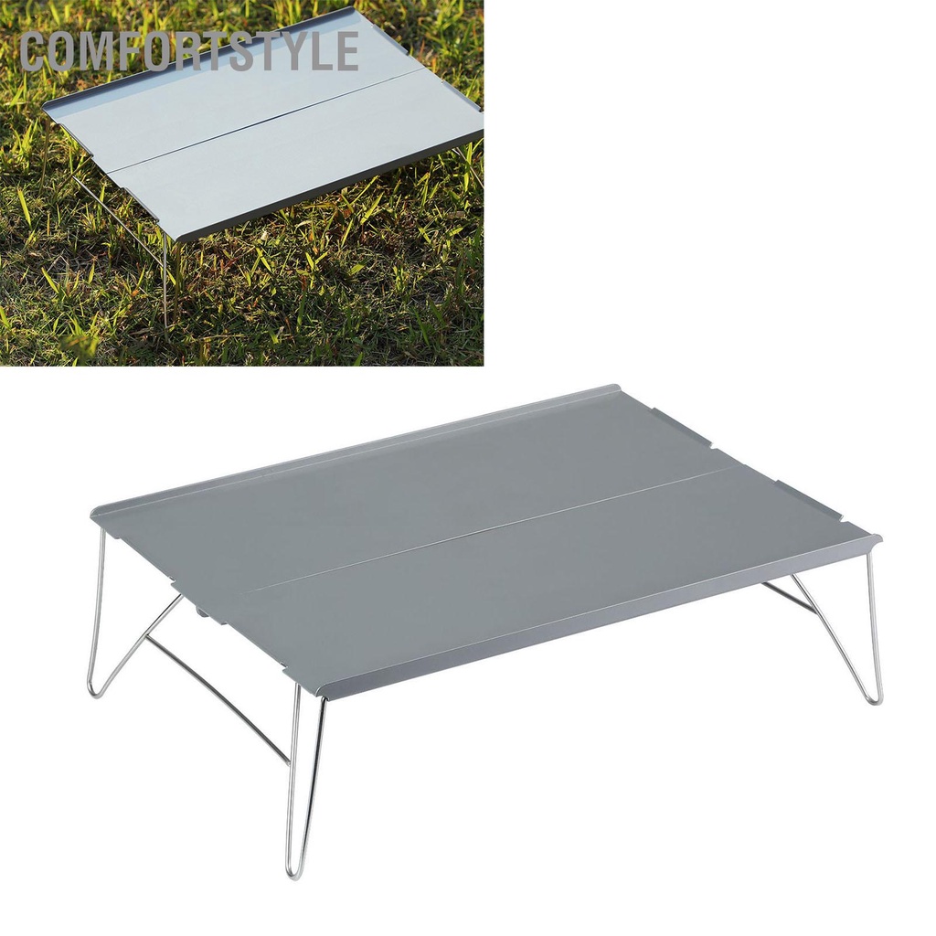 Comfortstyle Bàn gấp ngoài trời Hợp kim nhôm di động dã ngoại mini ánh sáng để cắm trại BBQ