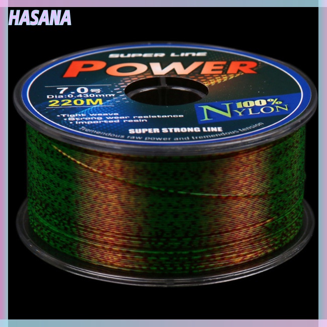 1 Cuộn Dây Câu Cá 220m Phủ fluorocarbon Vô Hình Chắc Chắn