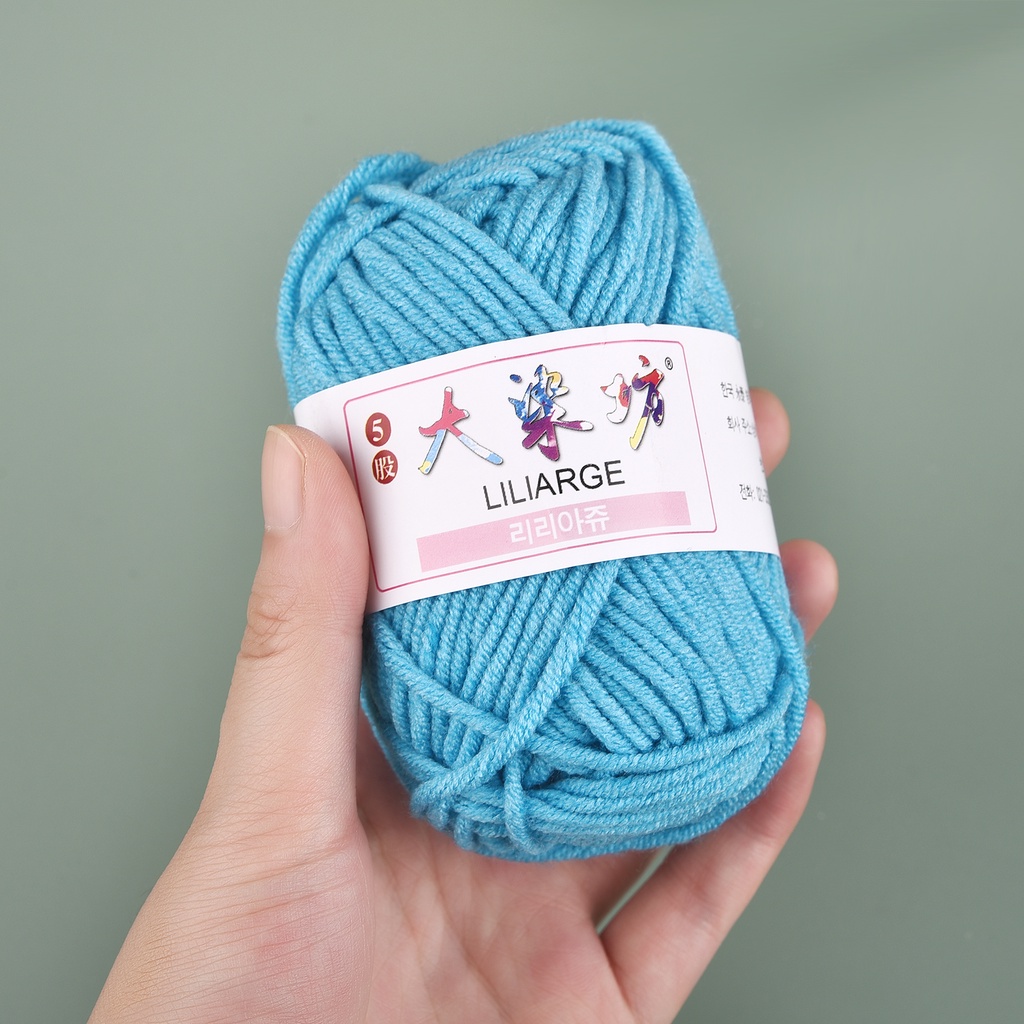 Năm sợi sữa bông Crochet sợi áo len khăn DIY chất lượng cao mềm tay đan chỉ