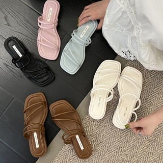 Thời Trang Dép sandal Đế Dày Chống Trượt Trọng Lượng Nhẹ Hở Ngón Thoải Mái Dành Cho Nữ